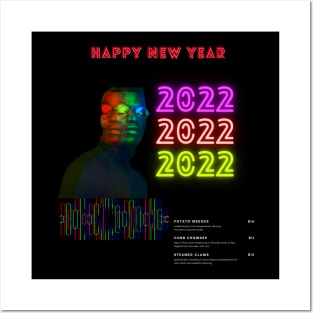 colorful new year Posters and Art